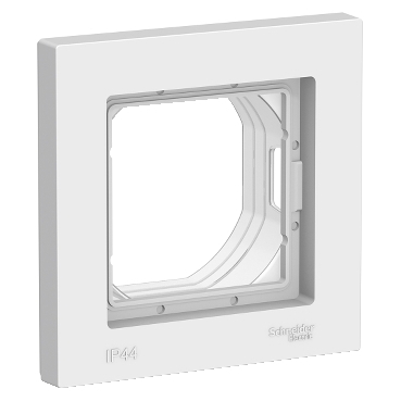 ATLASDESIGN AQUA 1 постовая РАМКА IP44, БЕЛЫЙ