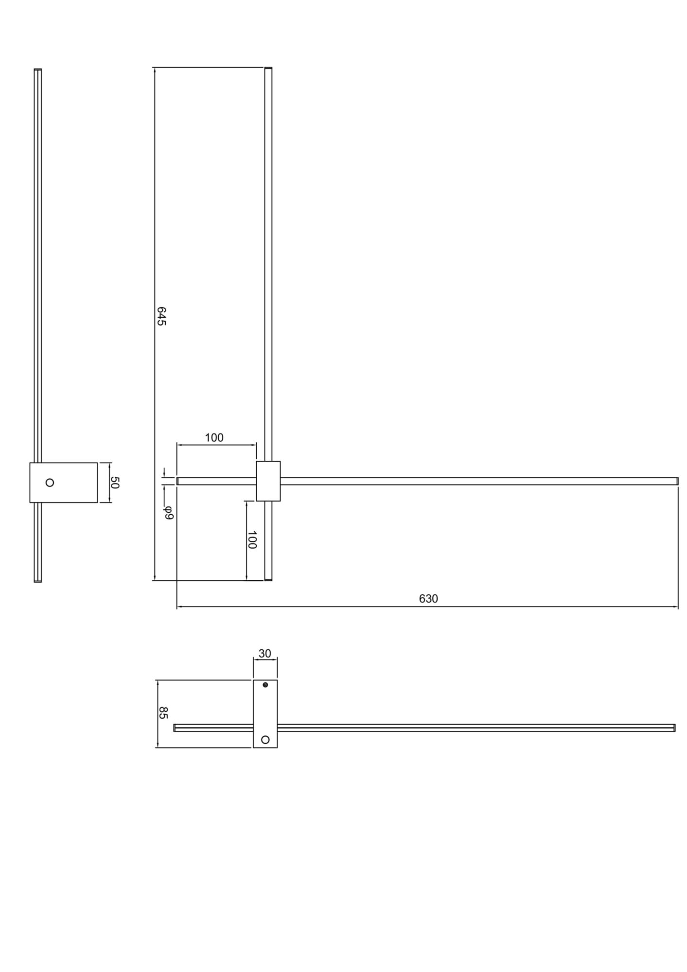 Дополнительная картинка Бра Technical C070WL-L12GB3K