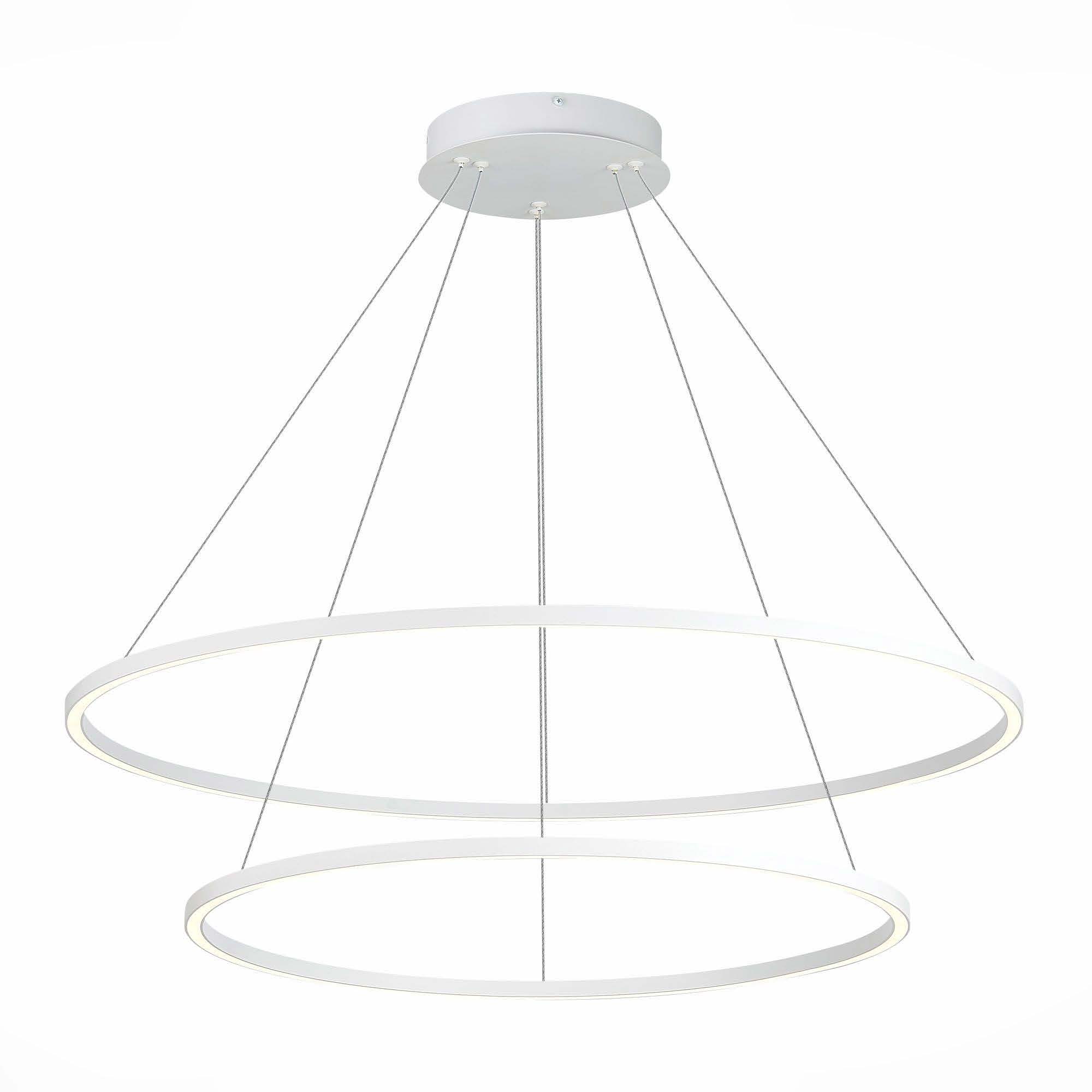 люстры  cветильник подвесной  smart st-luce белый/белый led 1*91w 2800-6500k, доставка по Казахстану 