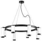 lr01836486440 подвесной светильник rullo 8х50w gu10 черный/белый (571018+214436-4+214486-4+203437-8), доставка по Казахстану 