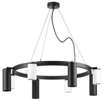 lr018364874 подвесной светильник rullo 8х50w gu10 черный/белый (571018+214436-4+214487-4), доставка по Казахстану 