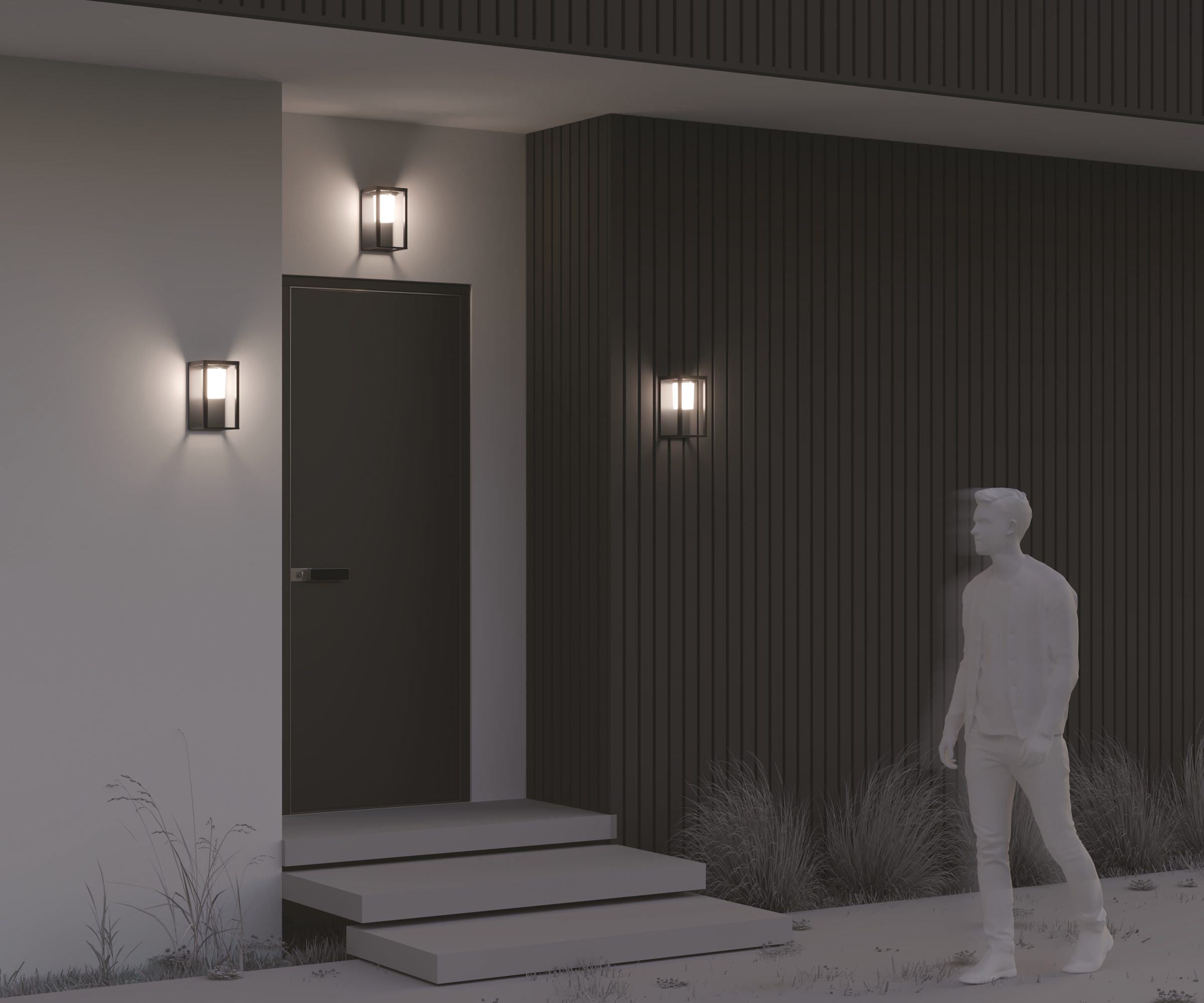 Картинка Настенный светильник (бра) Outdoor OSL457WL-L2GF3K