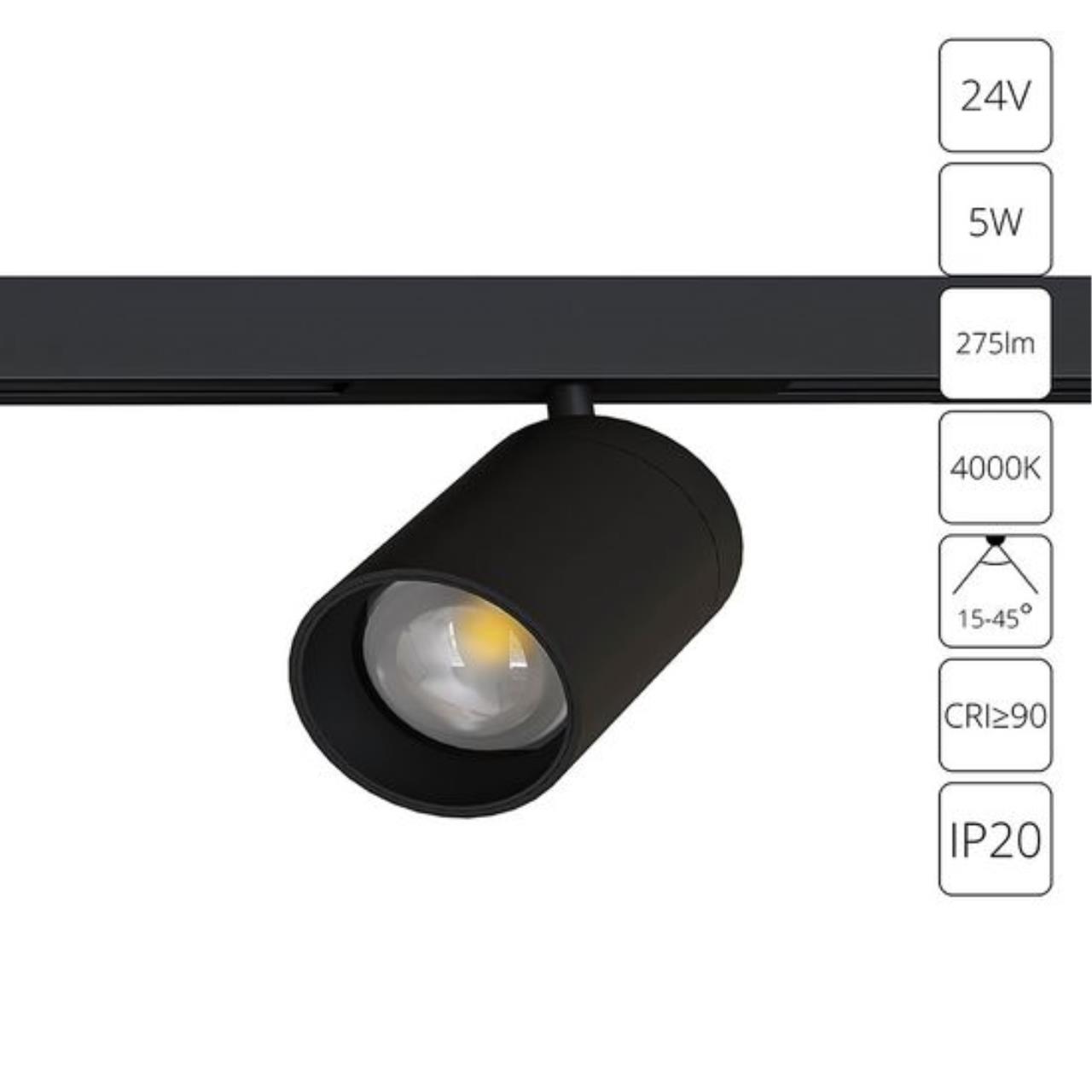 Дополнительная картинка Трековый светильник Arte Lamp PRESTO A6228PL-1BK