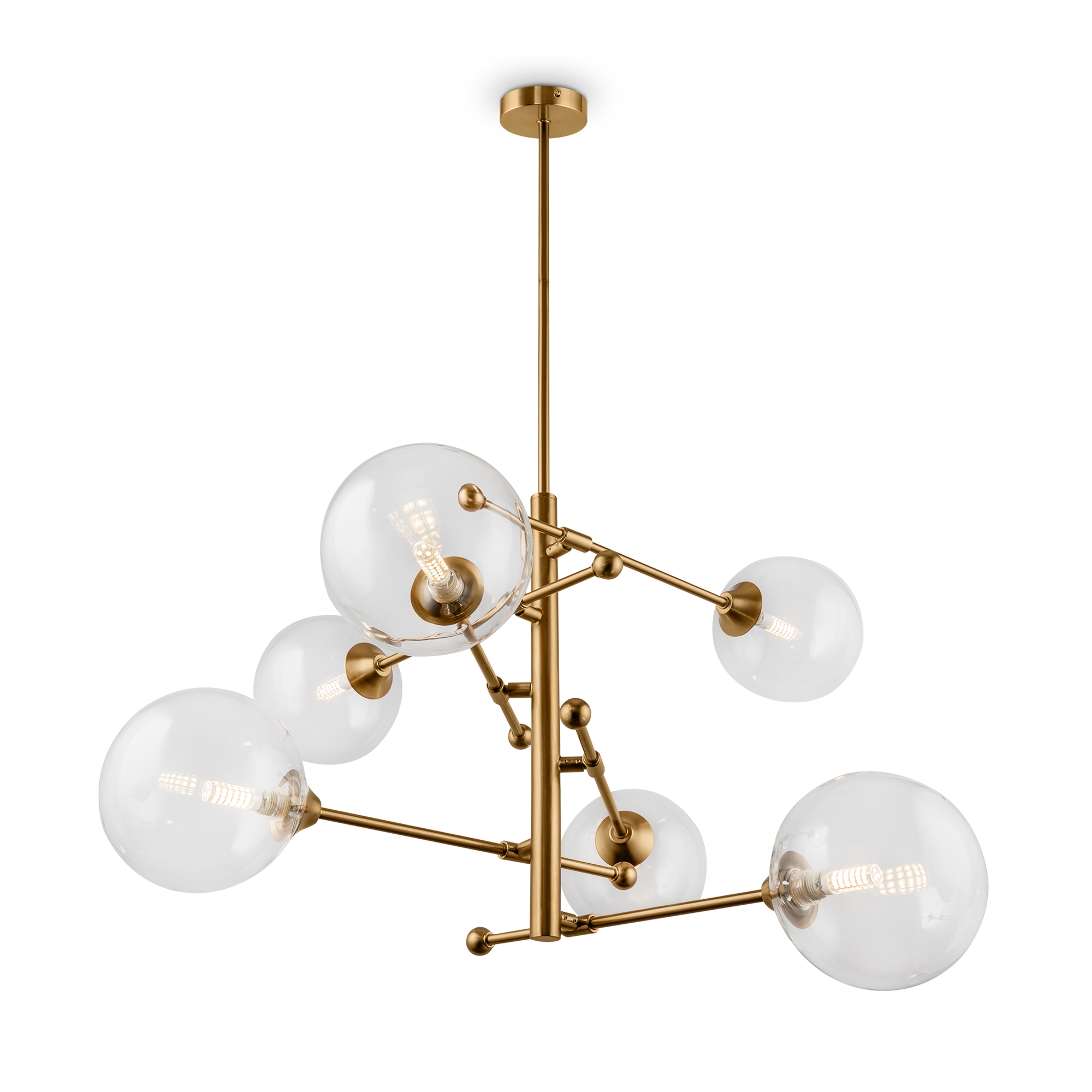 Дополнительная картинка Подвесная люстра Freya Maddison FR5115PL-06BZ