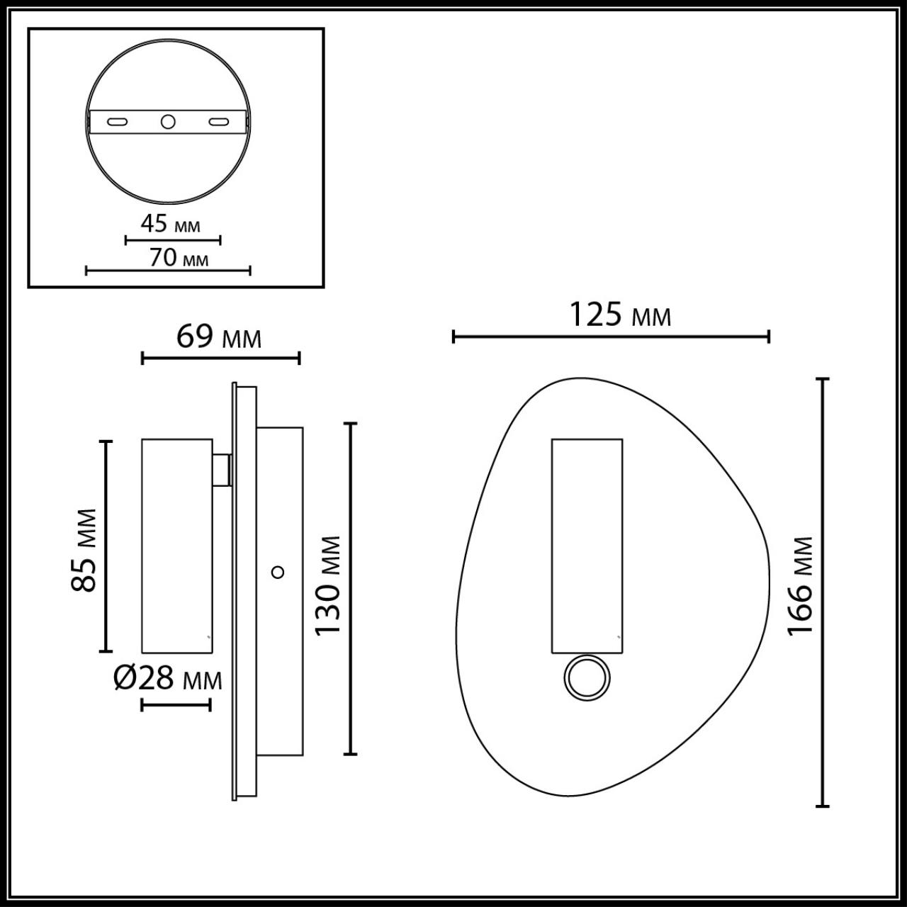 Картинка 7184/9WL Odeon Light Настенный светильник ROY