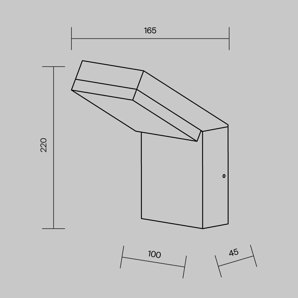 Дополнительная картинка Настенный светильник (бра) Outdoor O595WL-L12B3K