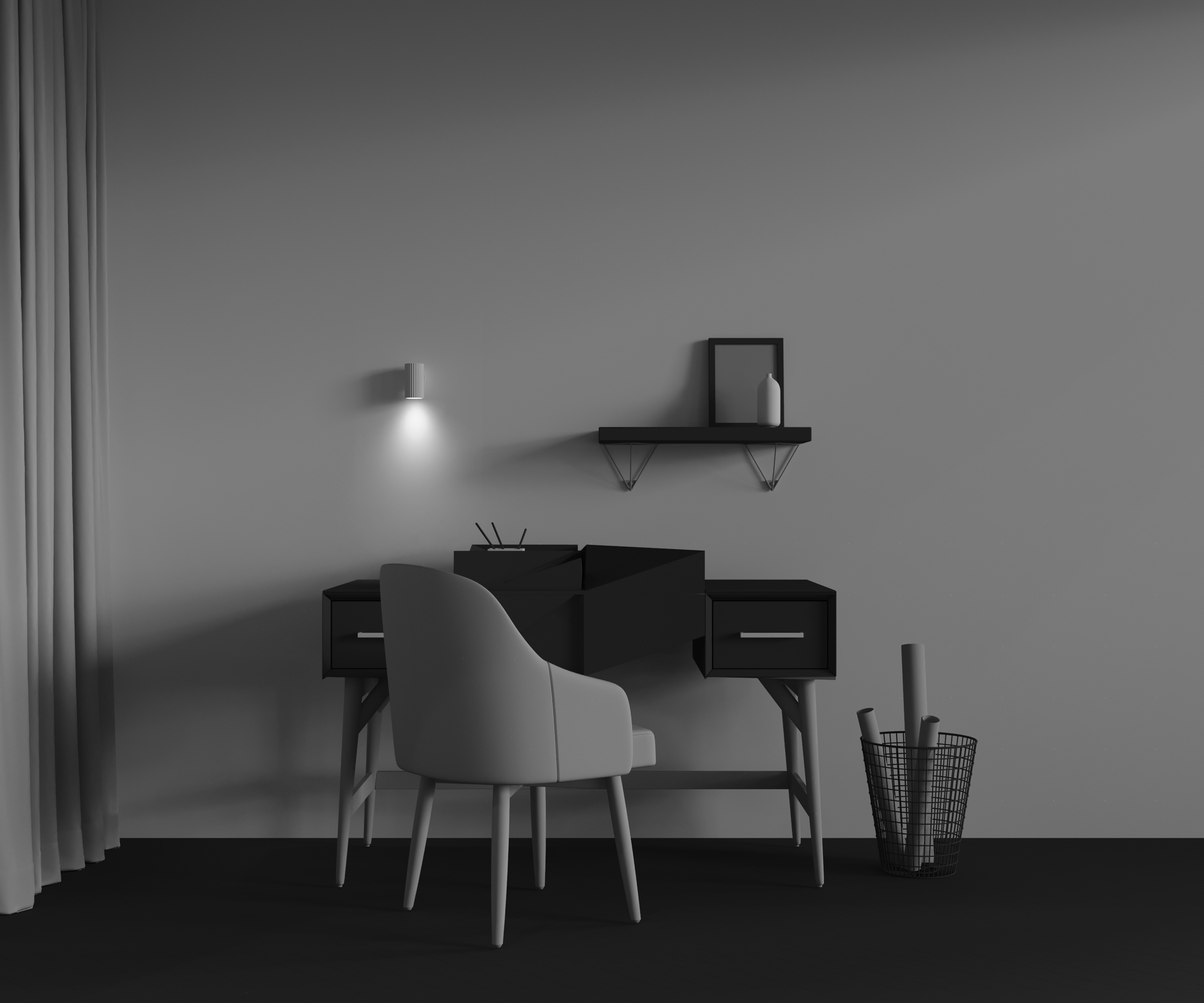 Картинка Настенный светильник (бра) Technical C106WL-01-GU10-W