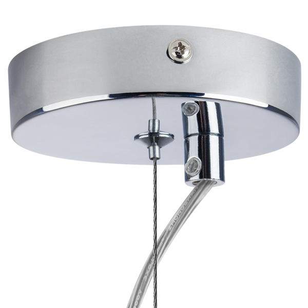 Картинка 722014 Люстра LIMPIO 1х40W E27 ХРОМ/ПРОЗРАЧНЫЙ