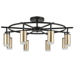люстры lr7184080 люстра rullo 8х50w gu10 черный - золото  571718 - 214440-8 - 202430-8, доставка по Казахстану 