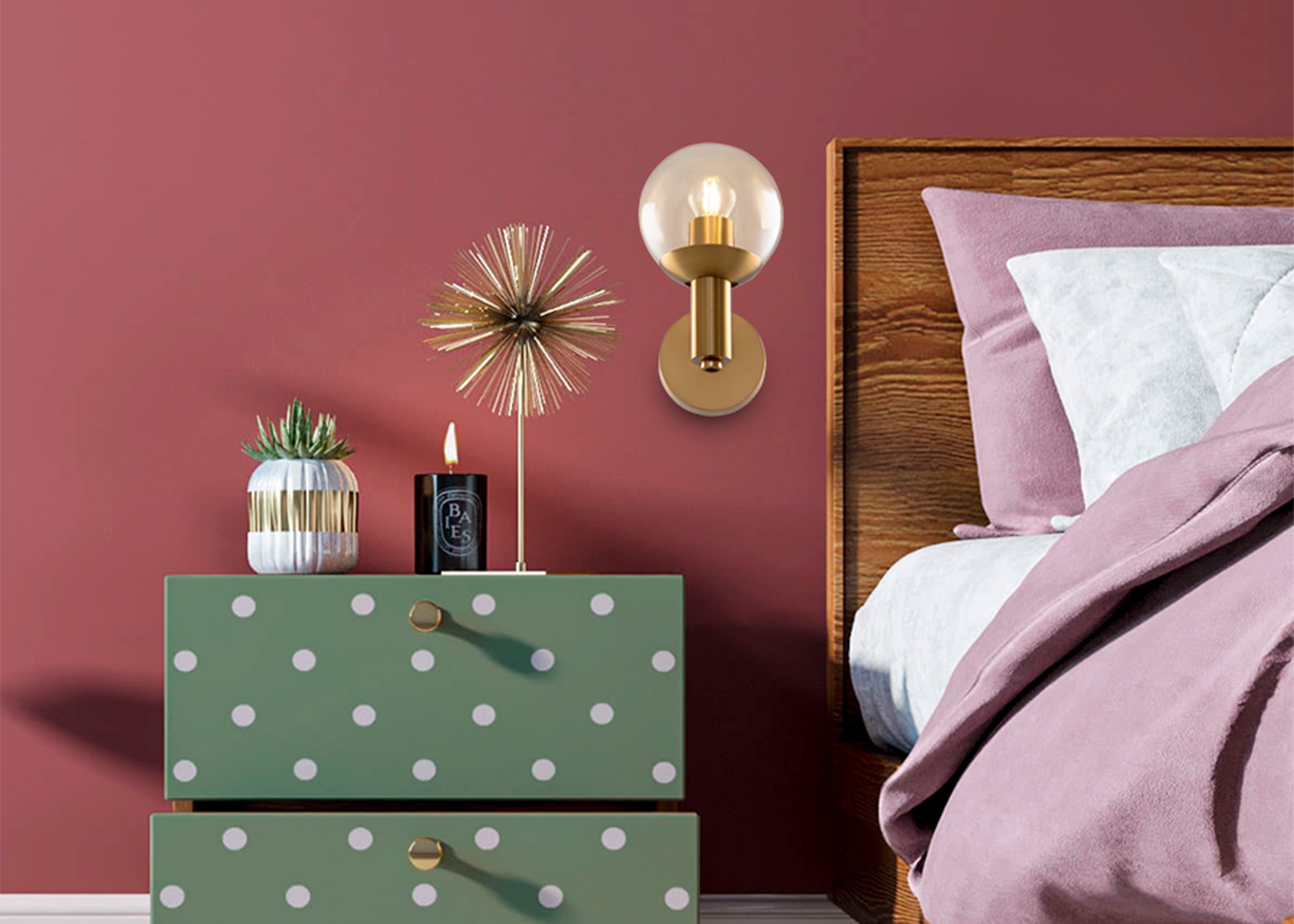 Дополнительная картинка Настенный светильник (бра) Freya FR5175WL-01BS