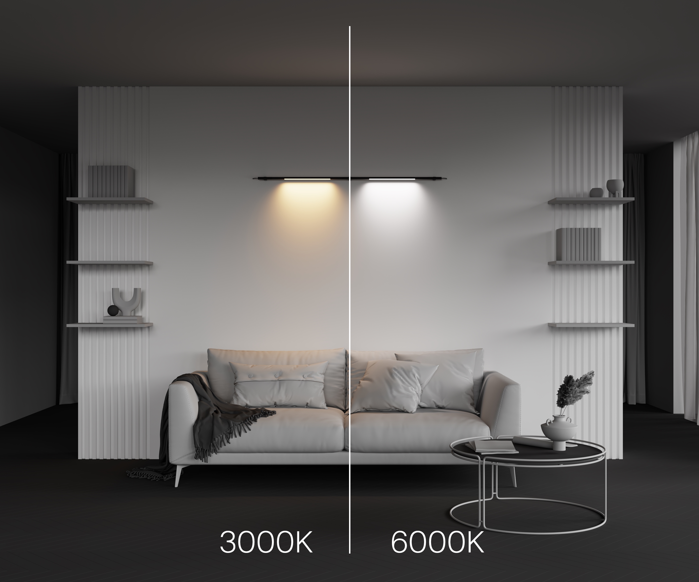 Дополнительная картинка Светильник Technical C100CL-L500-12W3-6K-B