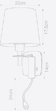 Дополнительная картинка Бра Lussole Lgo Cozy LSP-8234
