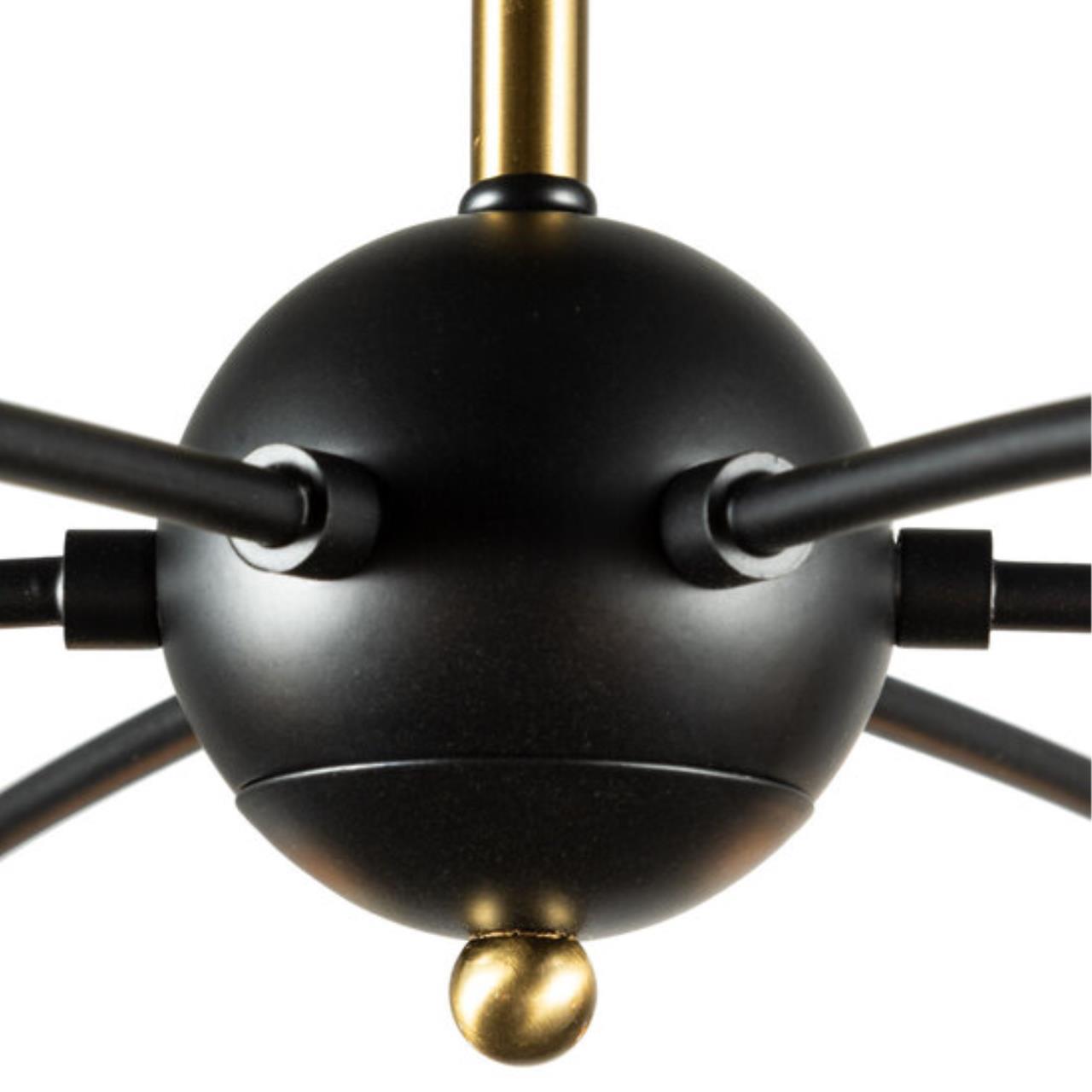 Дополнительная картинка Потолочная люстра Arte Lamp Glasgow A1963PL-6BK