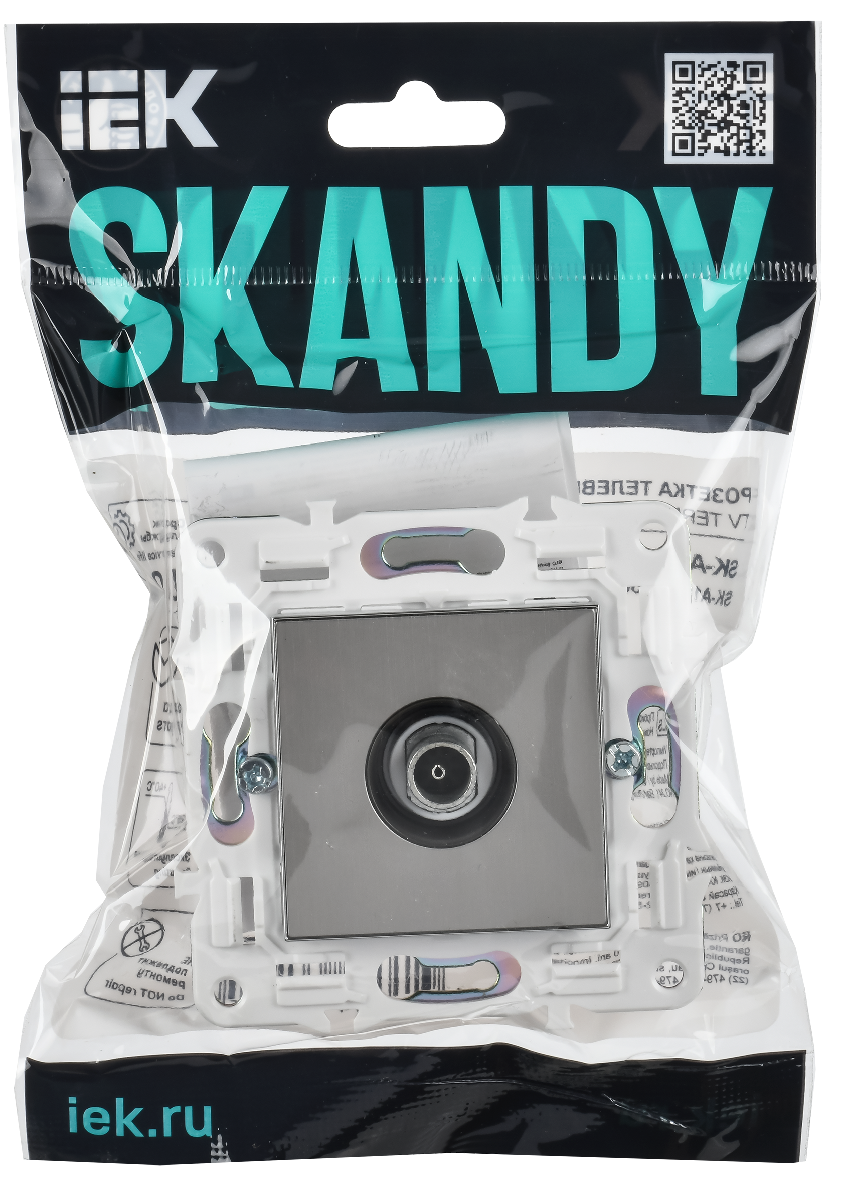 SKANDY Роз. TV оконечная SK-A12N никель IEK — фото 5