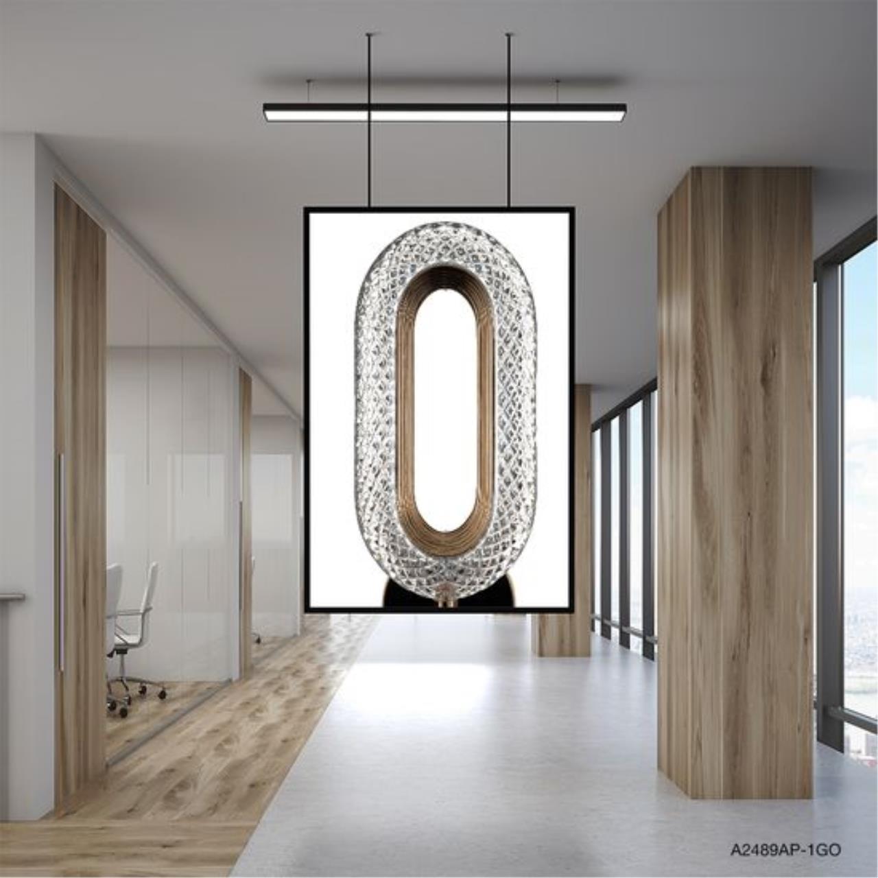 Картинка Настенный светильник Arte Lamp OVALE A2489AP-1GO