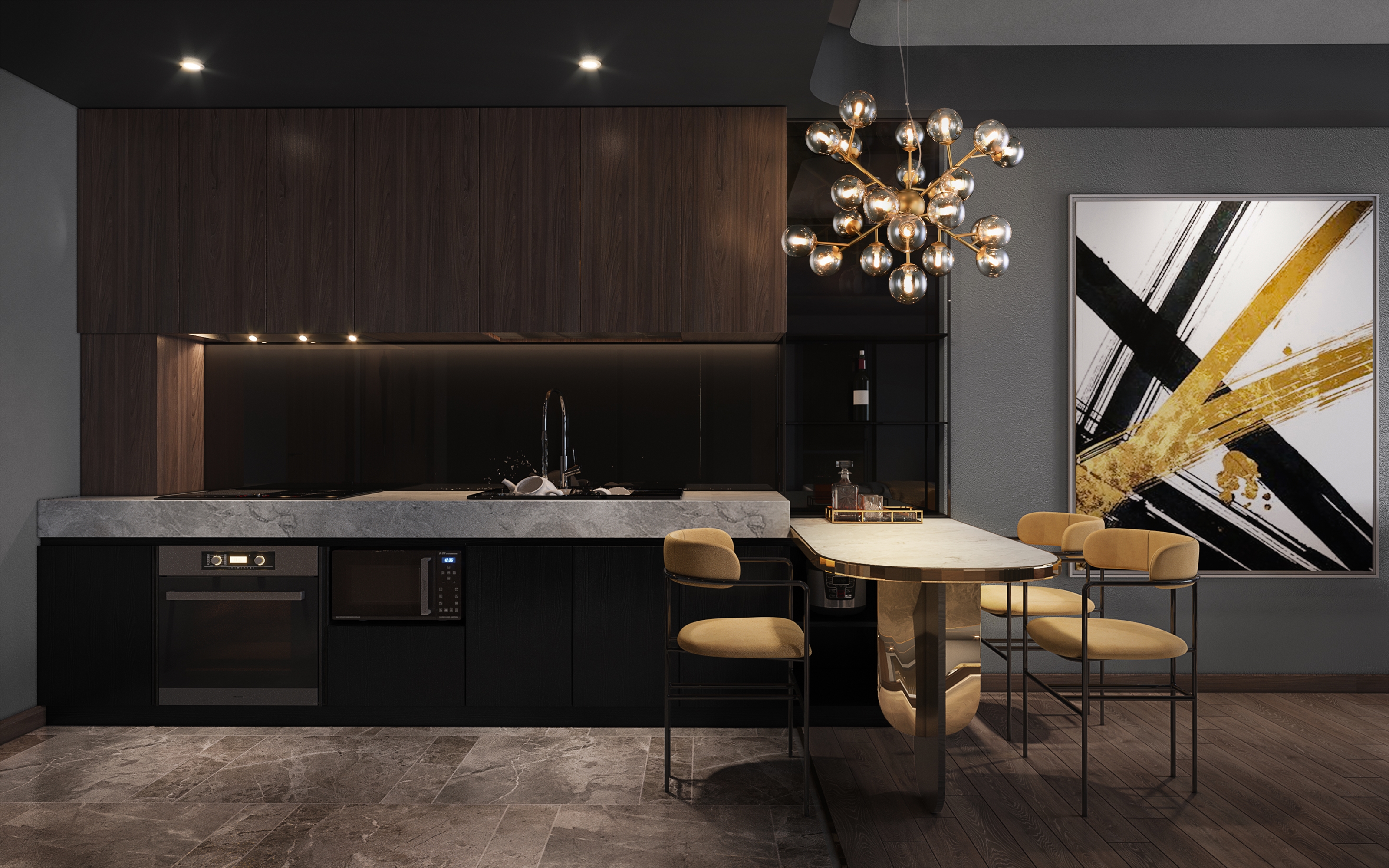 Дополнительная картинка Подвесной светильник Maytoni Dallas MOD545PL-24G