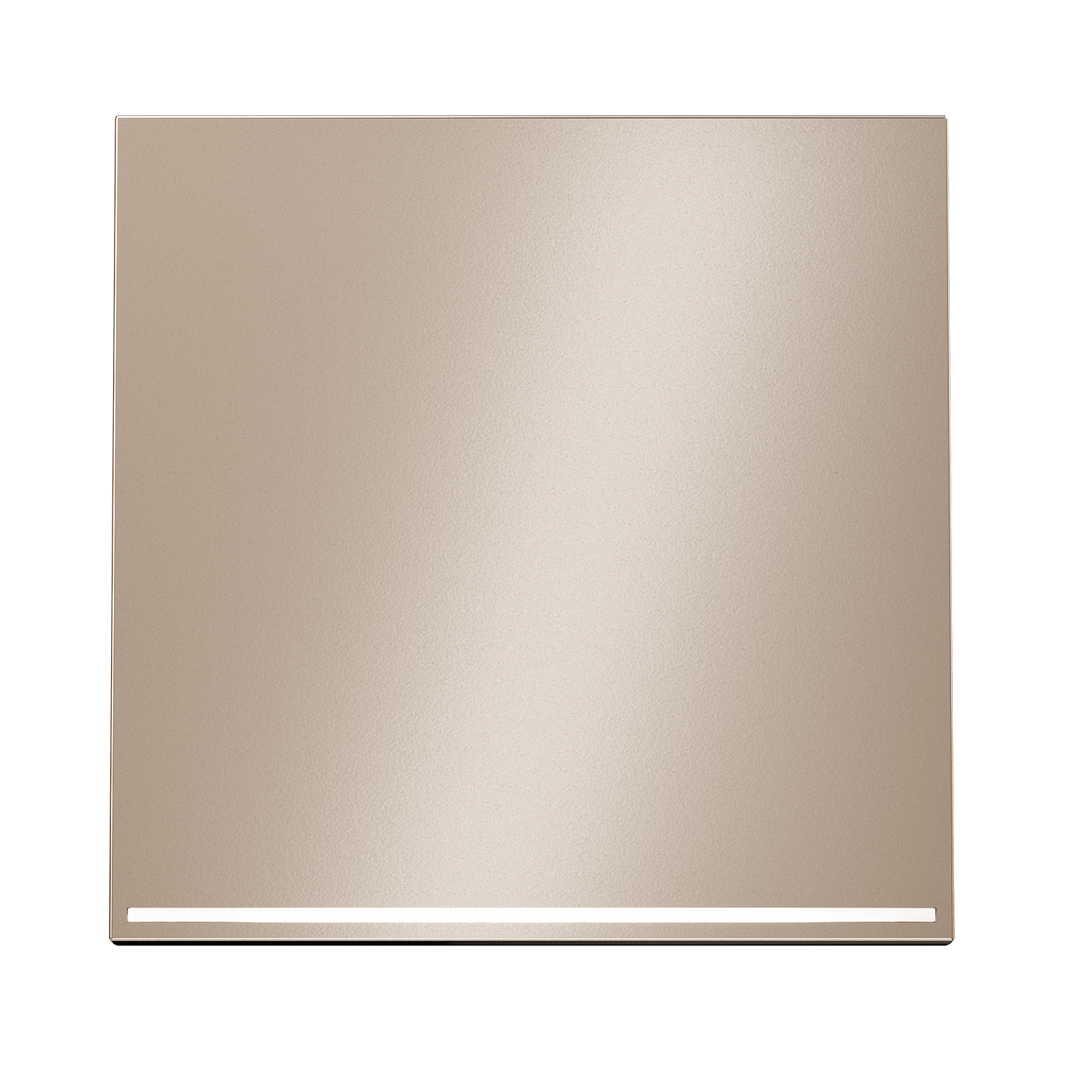 Клавиша для выключателя/переключателя одноклавишного с подсветкой, S70 Metal (платина) 