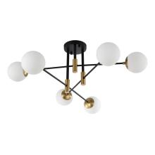 Потолочные Светильник потолочный Crystal Lux FIDEL PL6 BLACK Crystal Lux 0630/105, доставка по Казахстану 