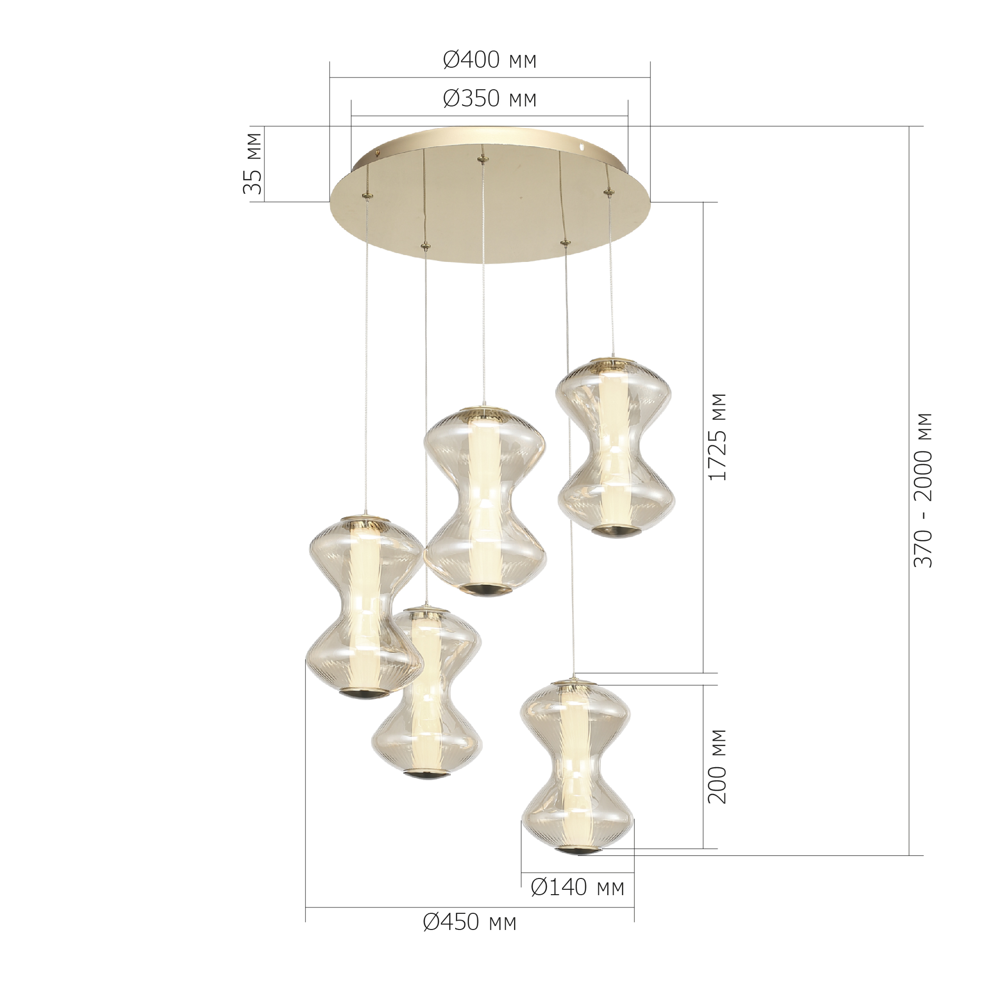 Картинка SL6136.233.01 Люстра ST-Luce SPINE