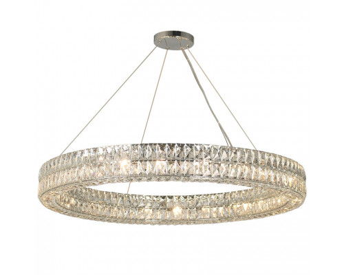 newport 10120 10124+18/s , подвесной светильник, chrome clear crystal d95*h11 cm g9 22*40w, доставка по Казахстану 