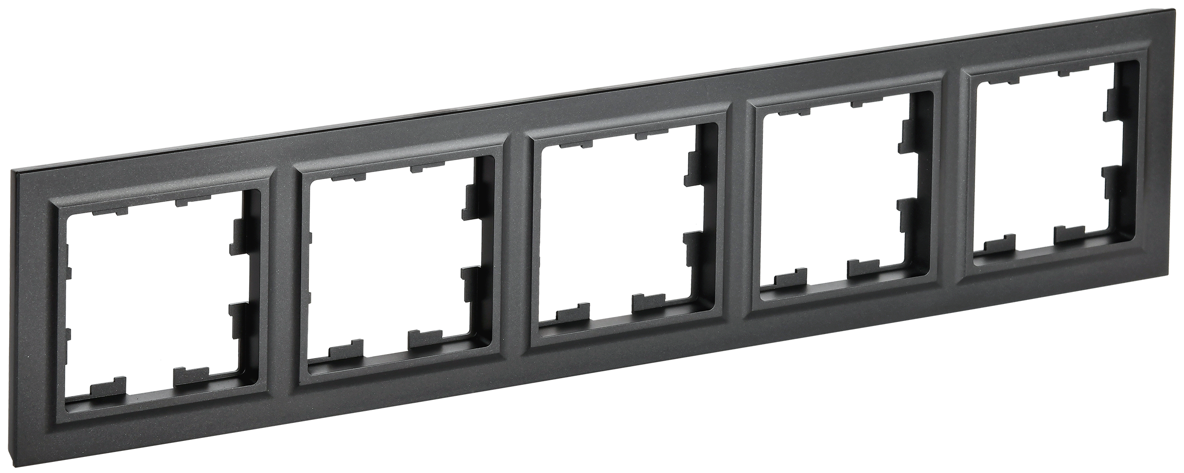 BRITE Рамка 5-мест. РУ-5-БрЧ черн. IEK — фото 3