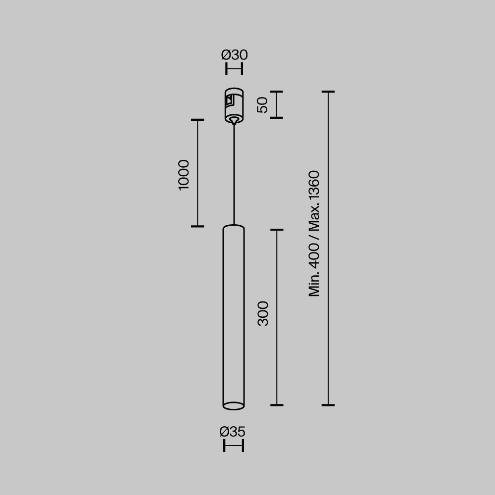 Дополнительная картинка Трековый светильник Technical TR155-1-5W3K-B