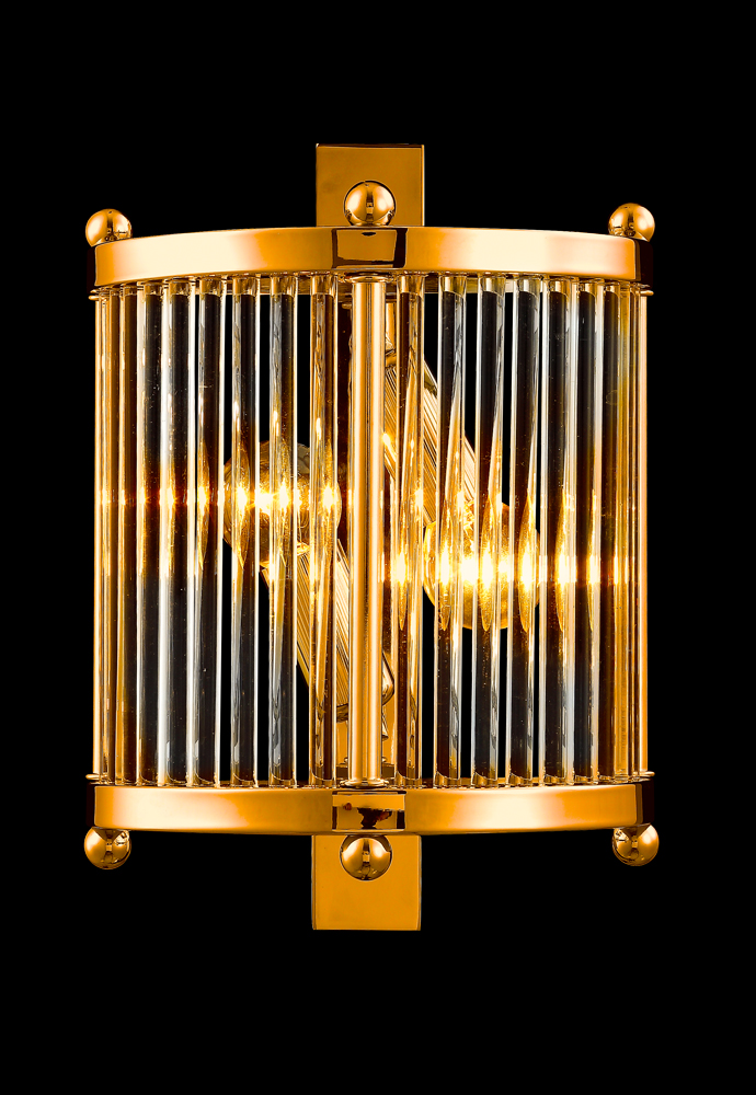 Картинка Бра Crystal Lux TADEO AP2 GOLD/TRANSPARENTE Crystal Lux 3031/402