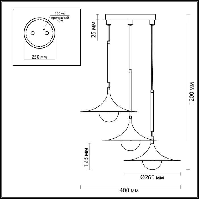 Картинка Подвесная люстра Odeon Light Barolo 4155/27L