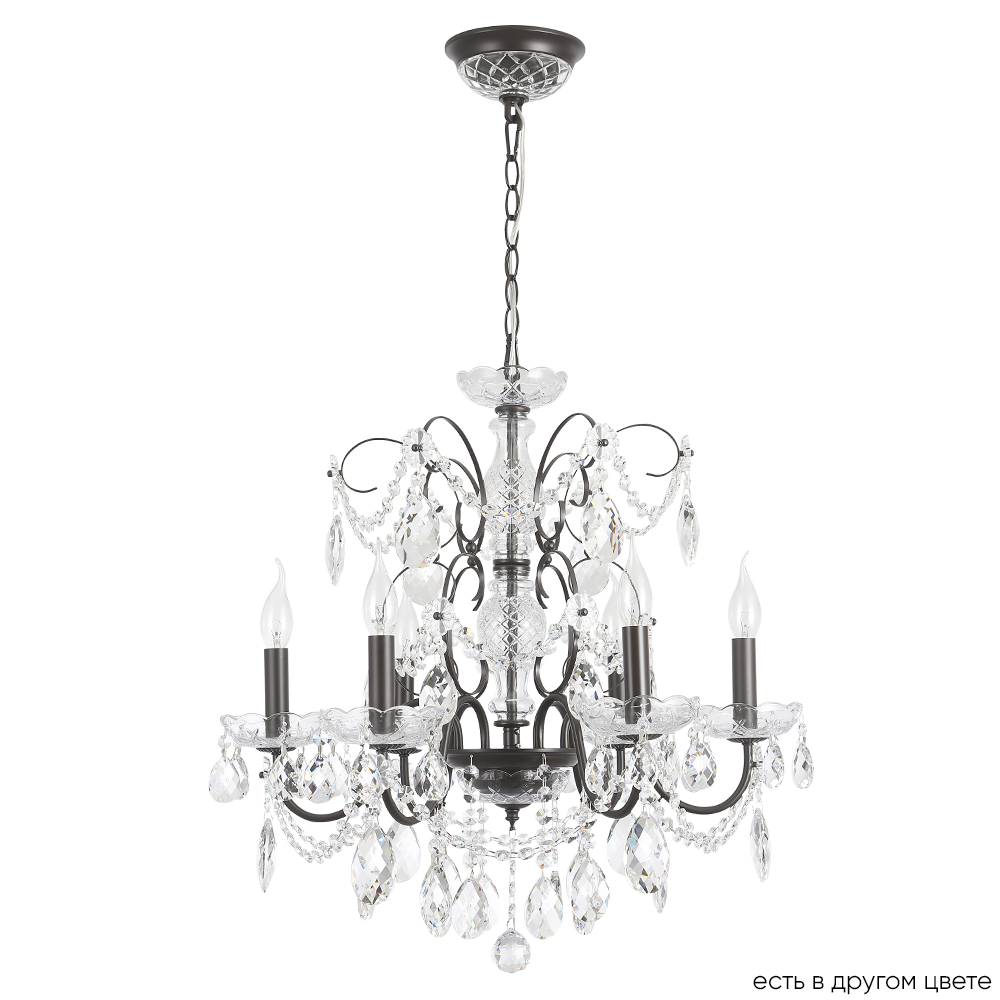 люстра crystal lux odelis sp6 brown crystal lux 2570/306, доставка по Казахстану 