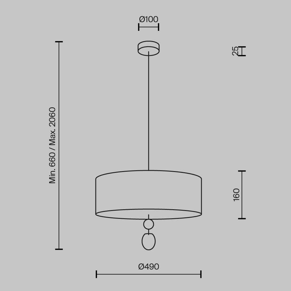 Дополнительная картинка Подвесной светильник Maytoni MOD437PL-05B