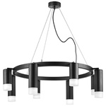 lr0183748741 подвесной светильник rullo 8х50w gu10 черный (571018+214437-4+214487-4+202431-8), доставка по Казахстану 