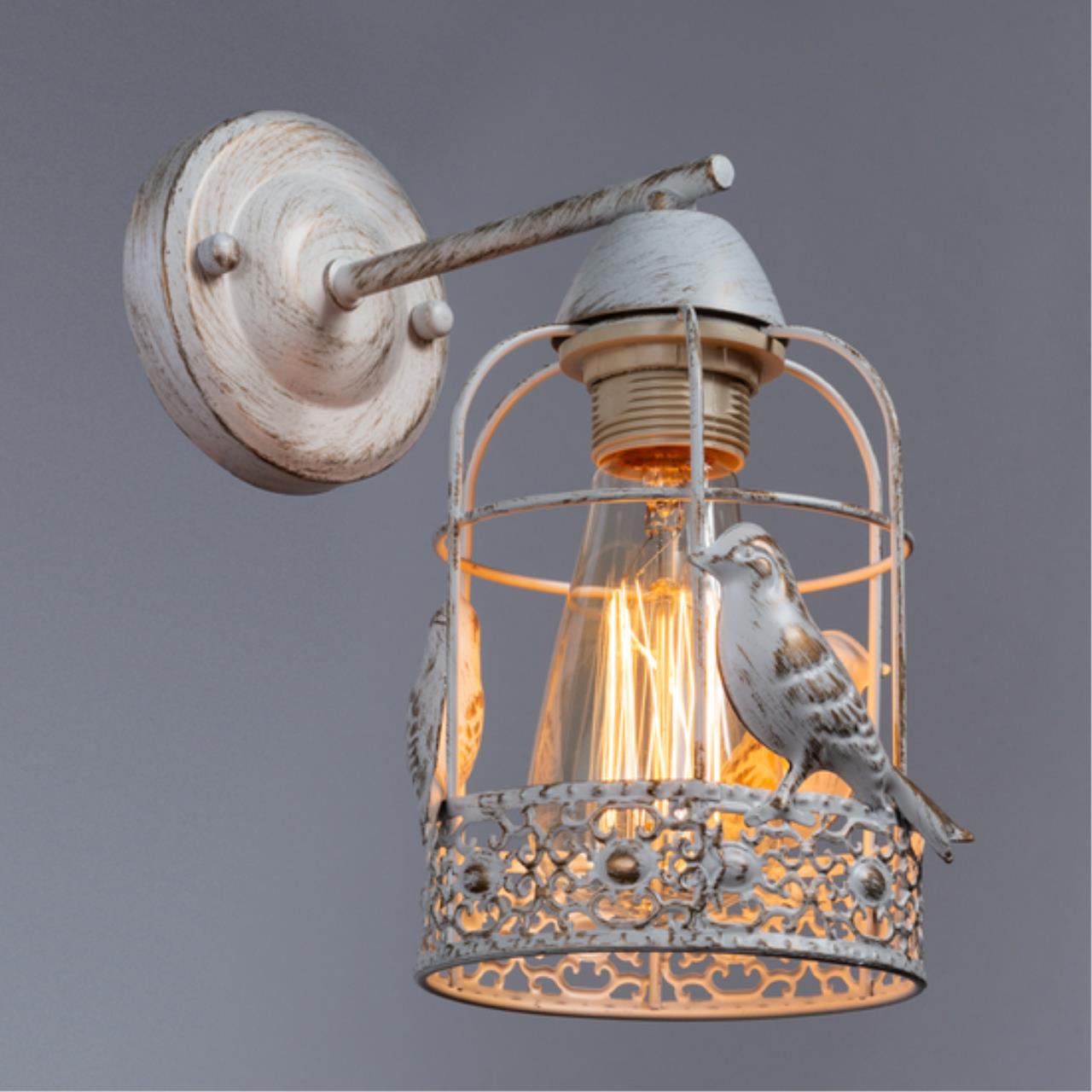 Дополнительная картинка Настенный светильник Arte Lamp Cincia A5090AP-1WG