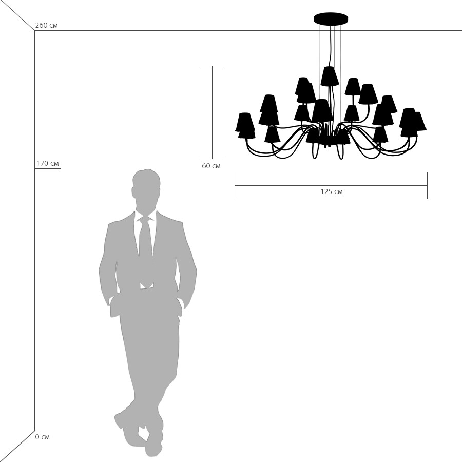 Картинка Подвесная люстра Lightstar Diafano 758214