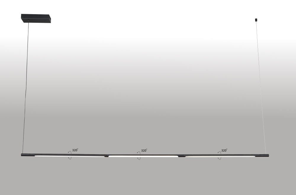 светильник подвесной crystal lux largo sp33w l1770 black crystal lux 0780/233, доставка по Казахстану 