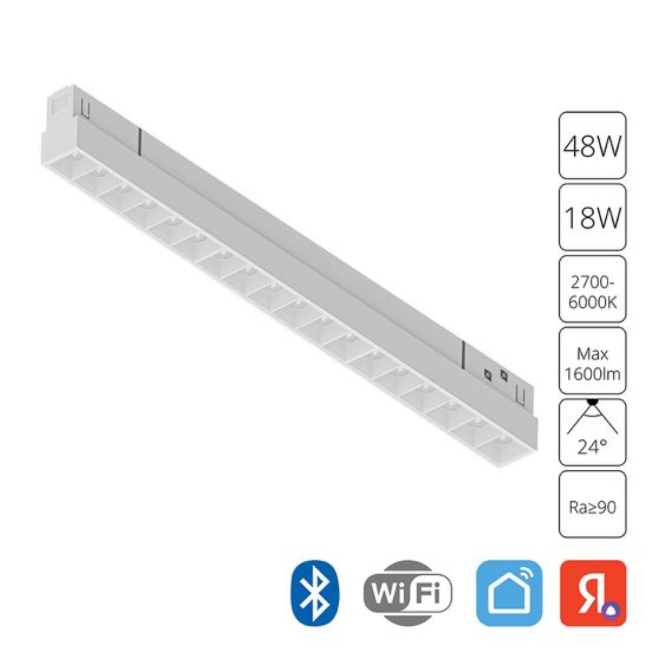 Дополнительная картинка Магнитный трековый светильник Arte Lamp LINEA A4695PL-1WH
