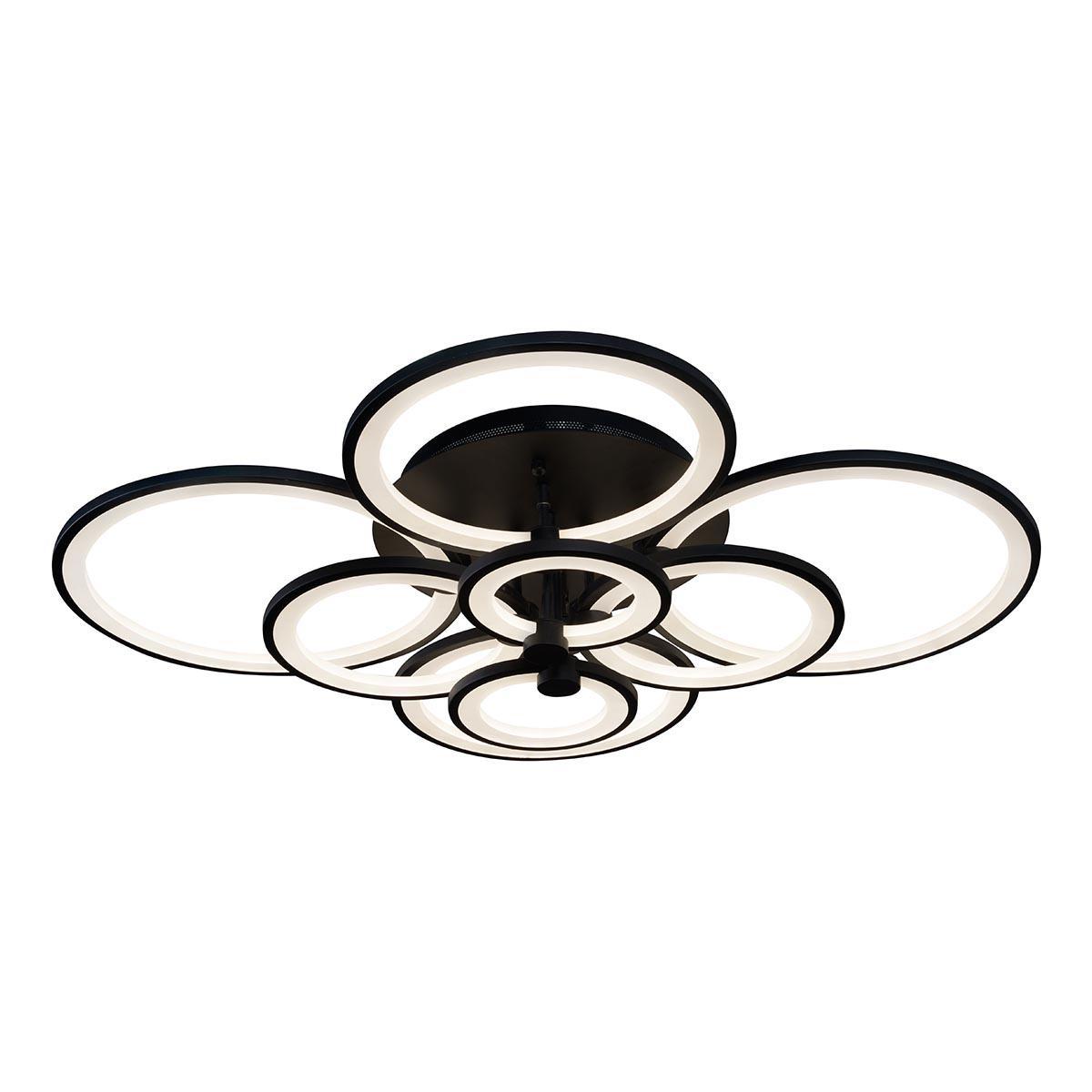 люстры потолочная светодиодная люстра iledex ring a001/8 bk, доставка по Казахстану 