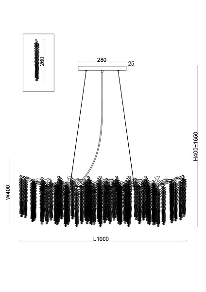 Дополнительная картинка Подвесной светильник Freya FR1010PL-10G1