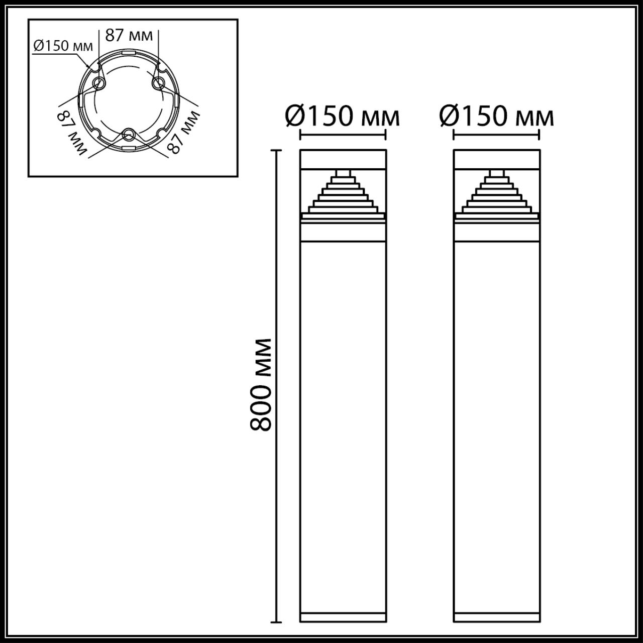 Картинка 7140/20GLA Odeon Light Напольный светильник HULK