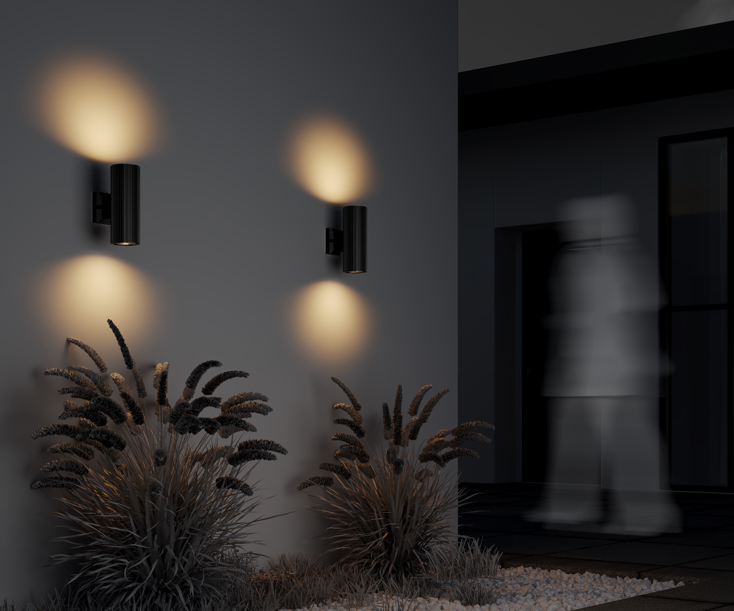 Дополнительная картинка Настенный светильник (бра) Outdoor O419WL-02B