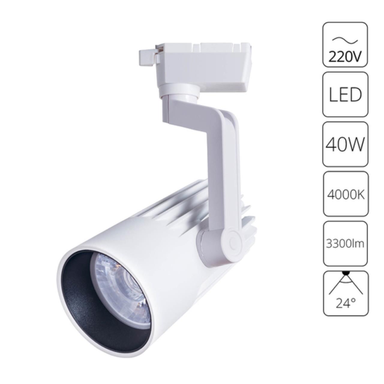 Дополнительная картинка Трековый светильник Arte Lamp Wales A1640PL-1WH