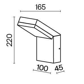 Дополнительная картинка Настенный светильник (бра) Outdoor O595WL-L12B3K