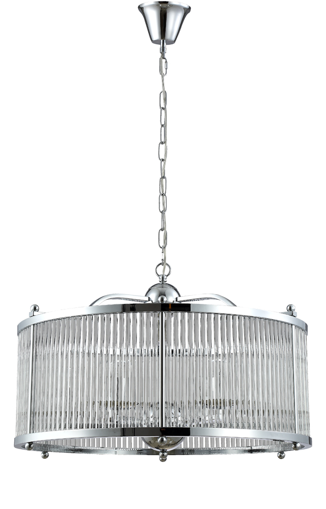 люстра crystal lux tadeo sp6 d600 chrome/transparente crystal lux 3030/306, доставка по Казахстану 