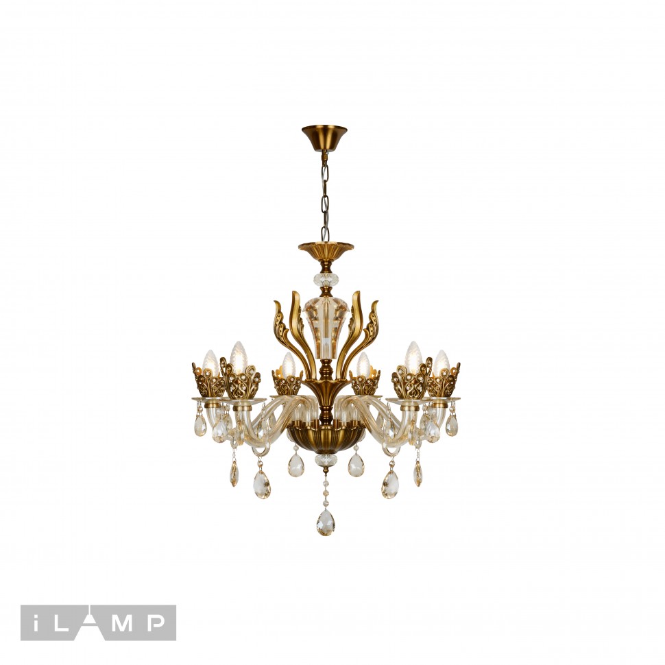 люстры подвесная люстра ilamp asia 61078-6 бронзвая, доставка по Казахстану люстры подвесная люстра ilamp asia 61078-6 бронзвая, доставка по Казахстану