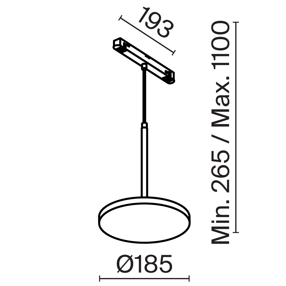 Дополнительная картинка Трековый светильник Technical TR123-2-15W3K-B