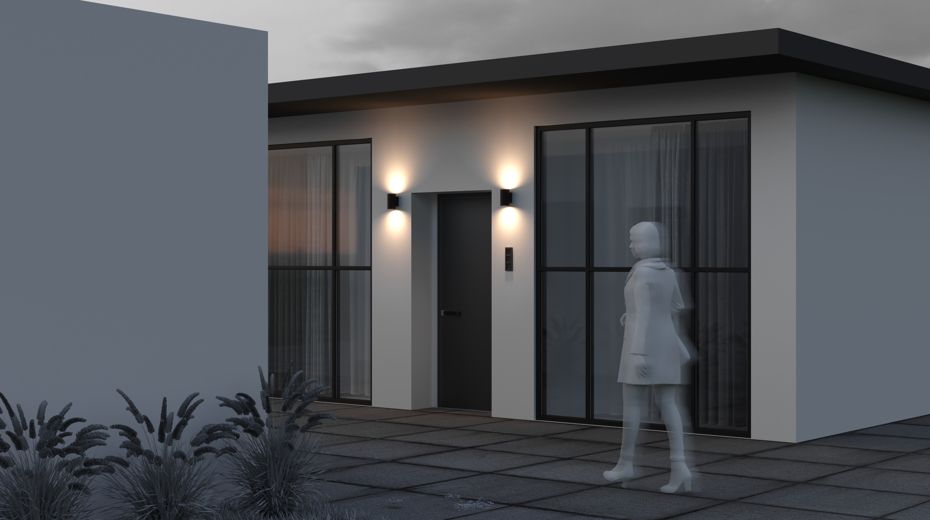 Дополнительная картинка Настенный светильник (бра) Outdoor O303WL-L10GF3K