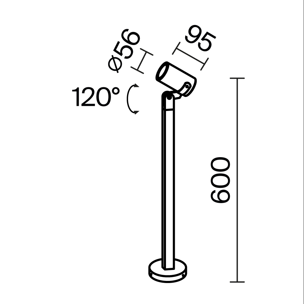 Картинка Ландшафтный светильник Outdoor O025FL-01B1