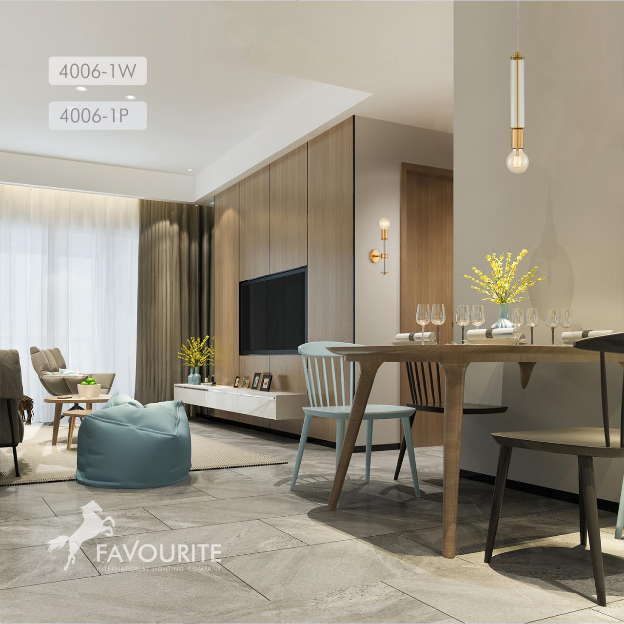 Дополнительная картинка Настенный светильник Cedit 4006-1W