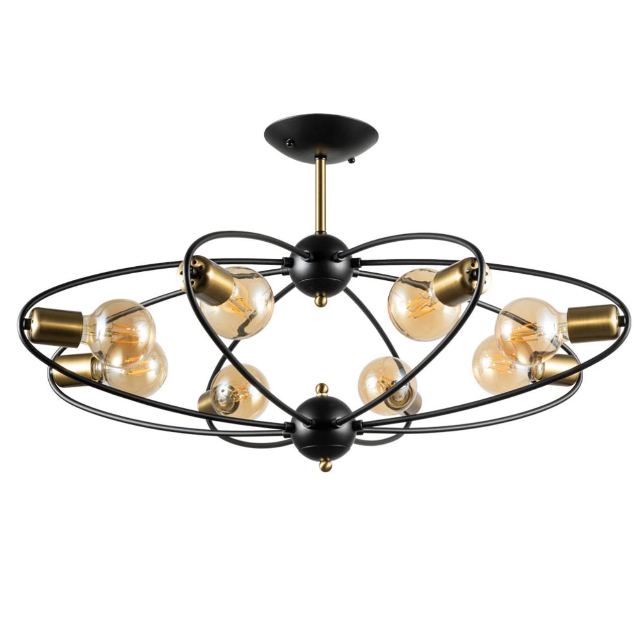 Дополнительная картинка Потолочная люстра Arte Lamp Glasgow A1963PL-8BK