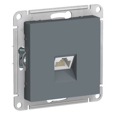 ATLASDESIGN РОЗЕТКА компьютерная RJ45, кат. 5Е, механизм, ГРИФЕЛЬ