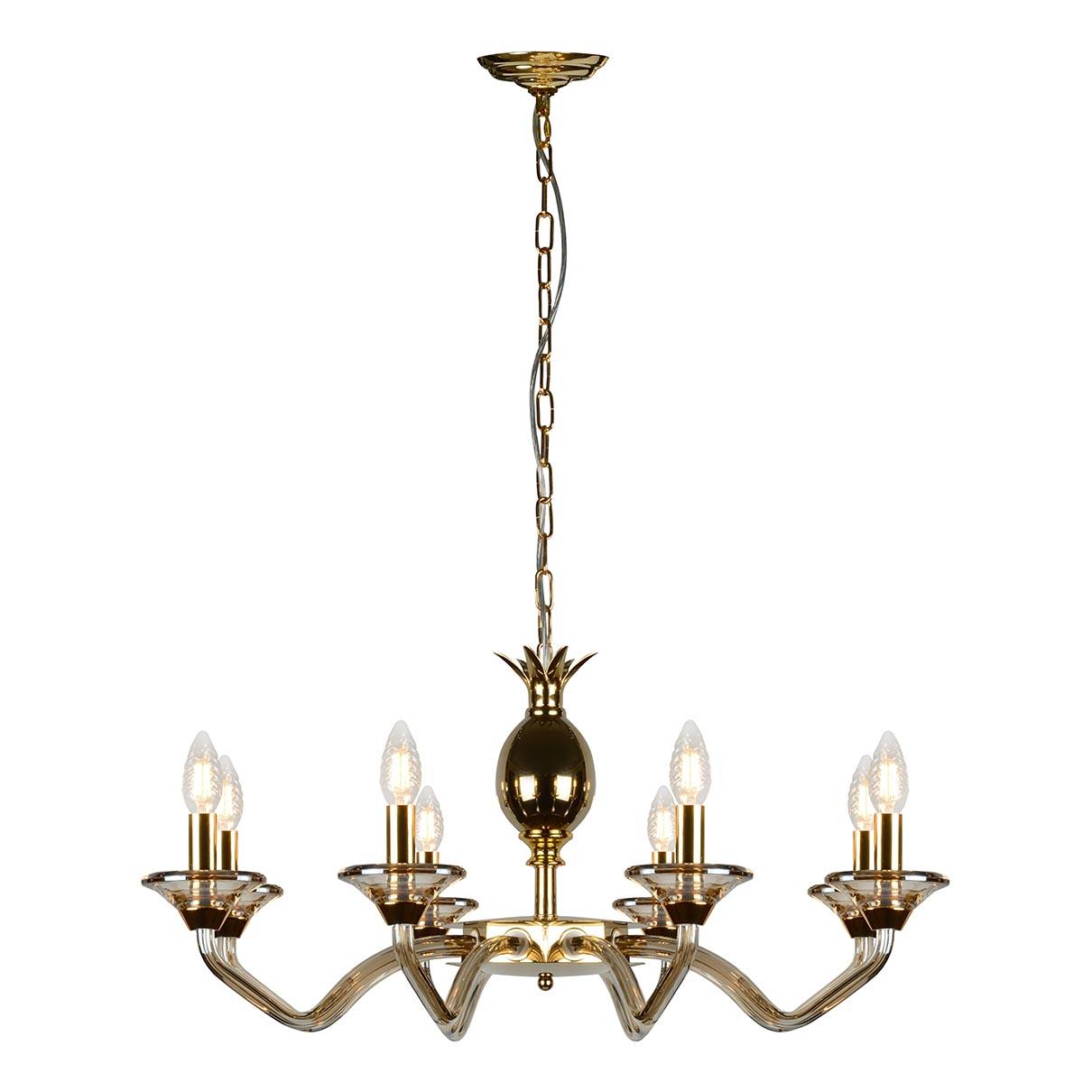 Картинка Подвесная люстра iLamp Flo YT2049-8 GD+COG